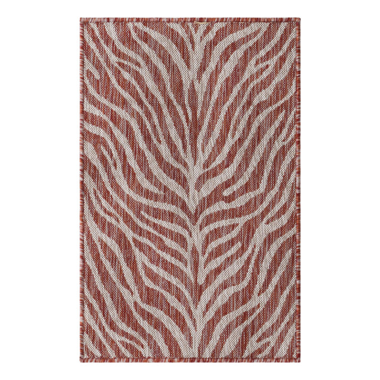 Rust Red Tsavo Indoor/Outdoor Safari Rug
