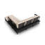230cm Wide Ash Patio Sectional with Cushions-1420601636-1461019928