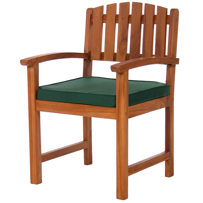 Chaises de patio avec coussin Java, Vert