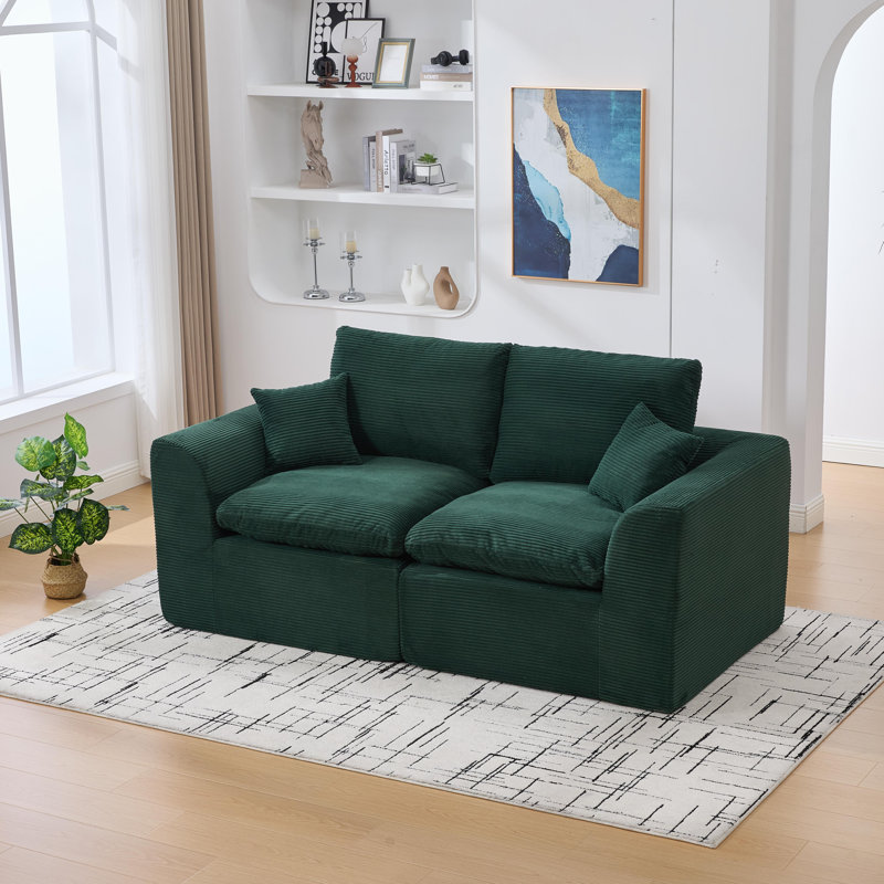 Canapé modulaire Boneless, Émeraude