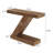 41.3" Z-Shaped Console Table for Living Room, Entryway, Hallway