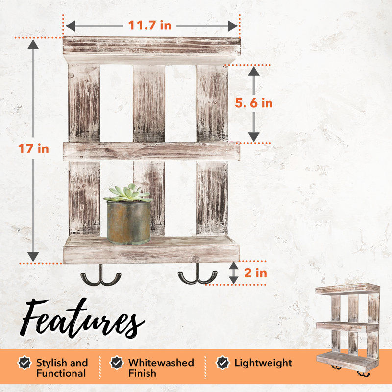 3 Piece Accent Shelf