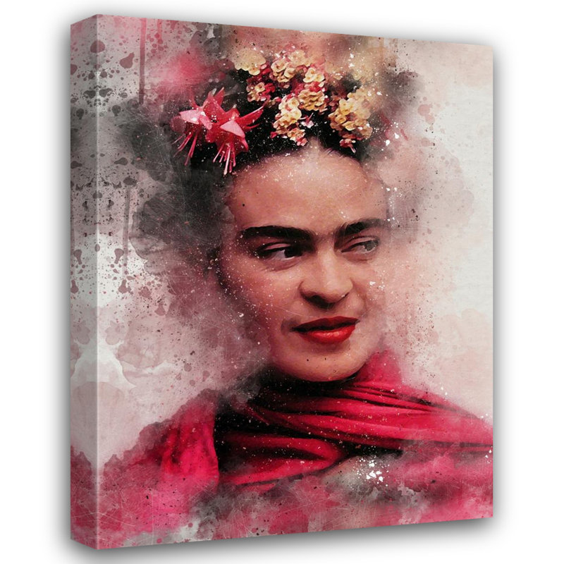 «Frida Kahlo» par Stephen Chambers, impression sur toile tendue, H 18 po x l 15 po x P 1,5 po
