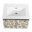 Meuble-lavabo 24 po avec lavabo et charnières en céramique. Style contemporain élégant