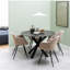 Harrisonburg Round Metal Base Dining Table-654591691