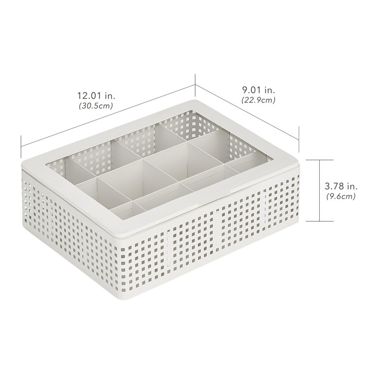 mDesign Nate Home by Nate Berkus Plastic Storage Bin for Pantry, 2