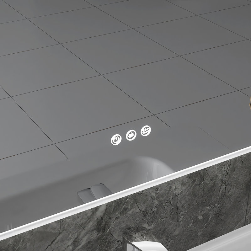 40 In. W X 28 In. H Wall-Mounted Multi-Functional Dimmable LED Bathroom Vanity Mirror