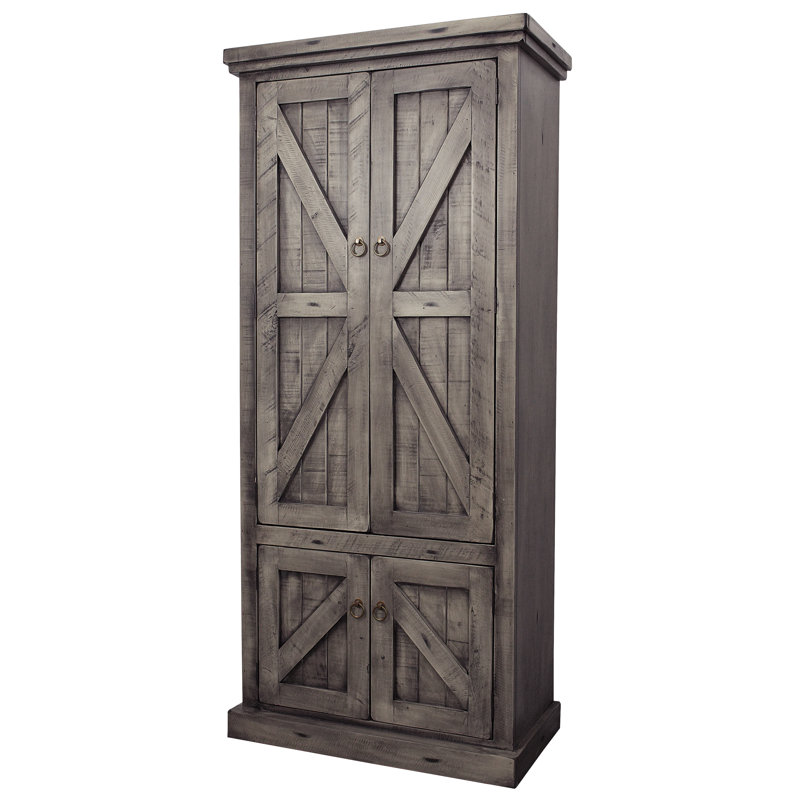 Armoire garde-manger 75 po Zimmerman, Bois de grange rustique