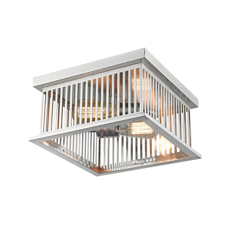 Beddingfield Flush Mount, Brushed Nickel