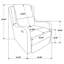 Fauteuil inclinable à accoudoirs anglais ivoire