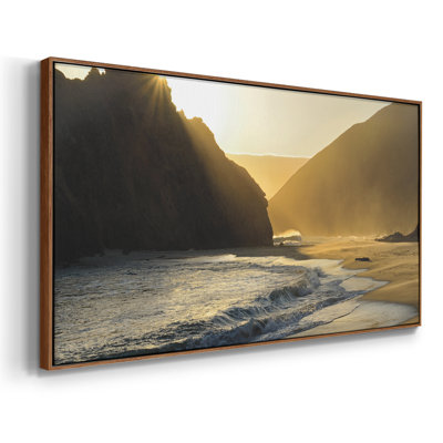 Sunset at Big Sur- Framed Gallery Wrapped Canvas -Ready to Hang