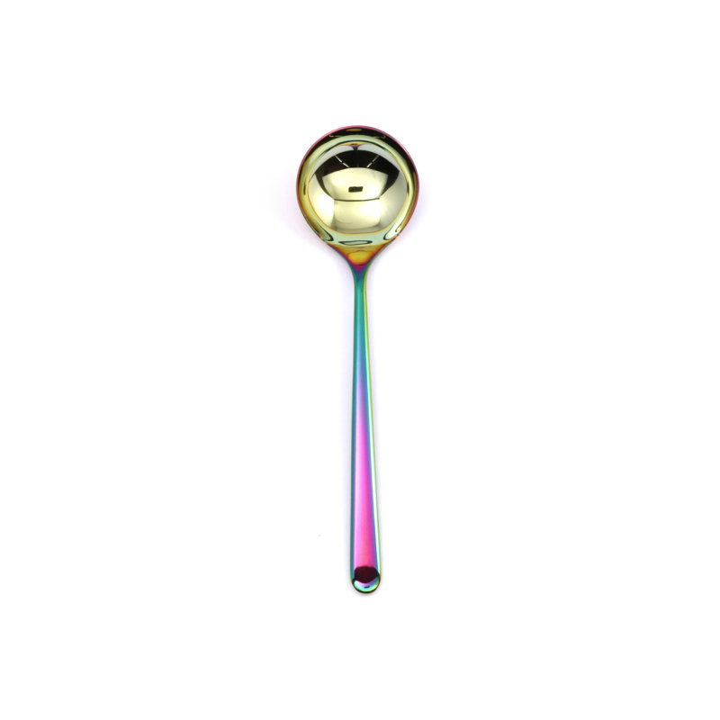 Linea Stainless Steel Ladle, Rainbow