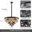 Claunch 12 - Light Crystal Dimmable Tiered Chandelier