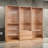Dee Modular Closet System, 2 Clothing Racks, 2 Drawers, 6 Shelf, Wood