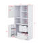Bathroom Storage Cabinet With Doors & Drawers, Offering Ample Space, Freestanding Style, And Open & Adjustable Shelving Units