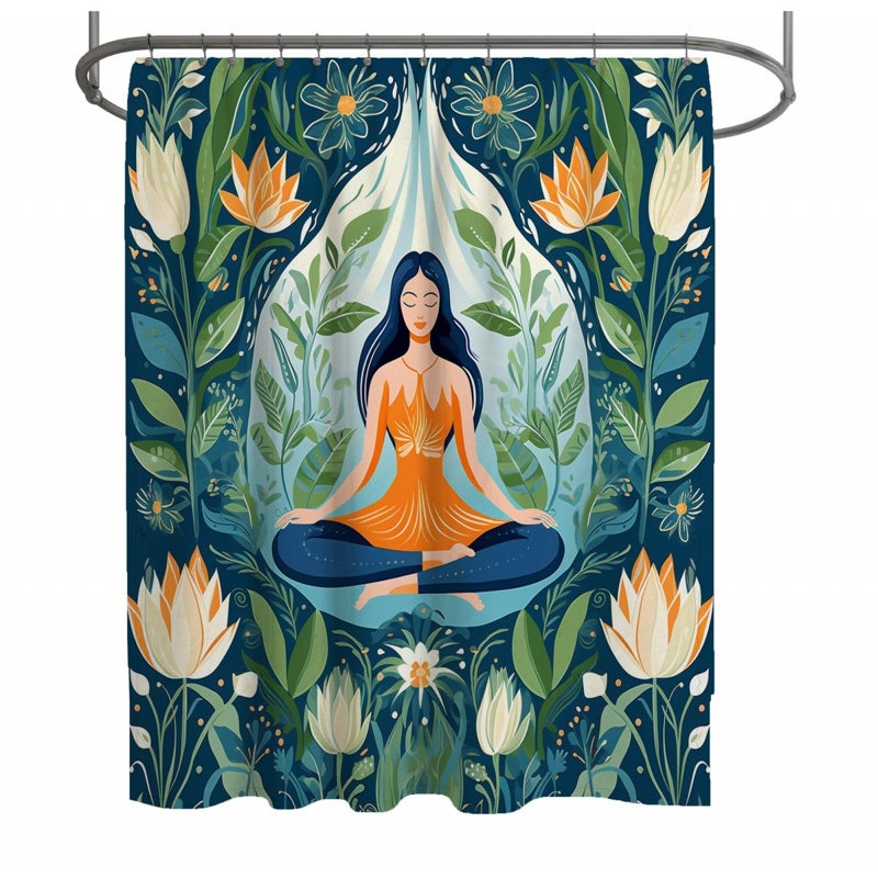 Rideau de douche Meditation, H 93 po x l 70 po