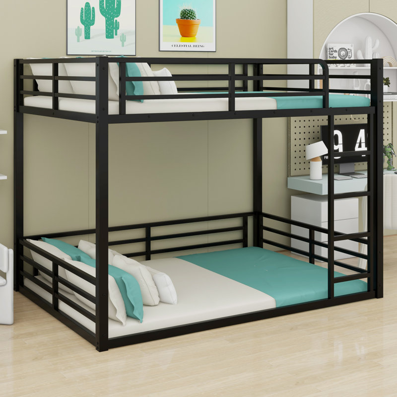 Metal Bunk Bed, Extra-Long Full Over Extra-Long Full