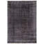Tapis noir en laine noué à la main de conception unique 2000 pi 6 pi 10 po x 10 pi 2 po Odean