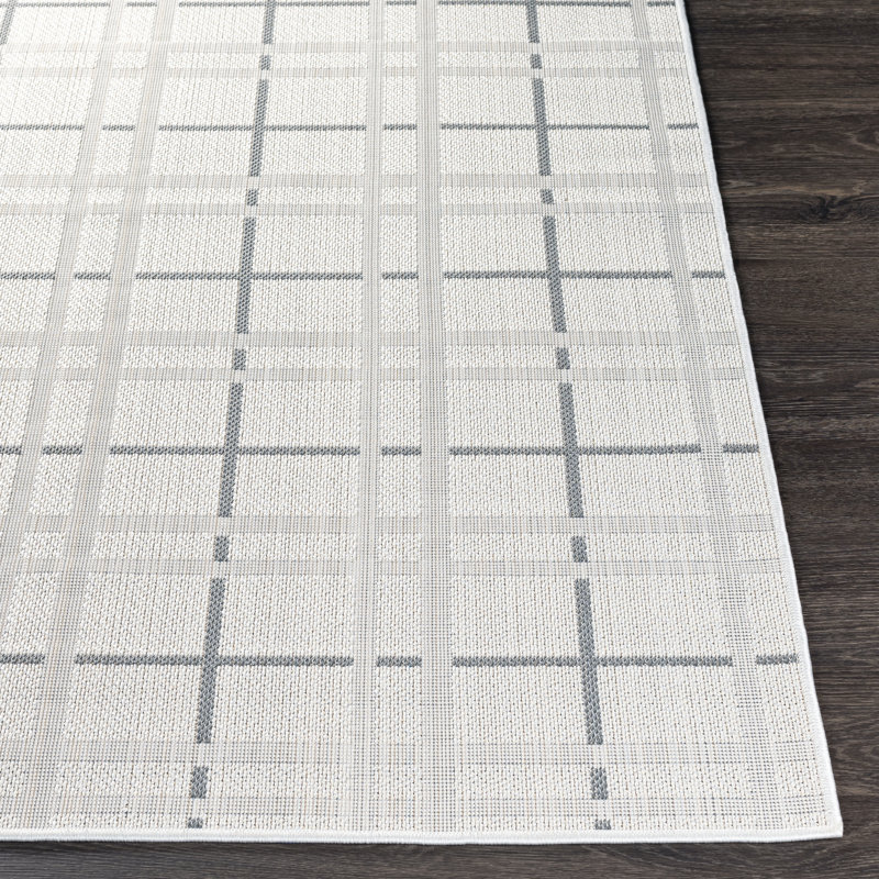 Geometric Indoor / Outdoor Rug, Rectangle 6'7" x 9'