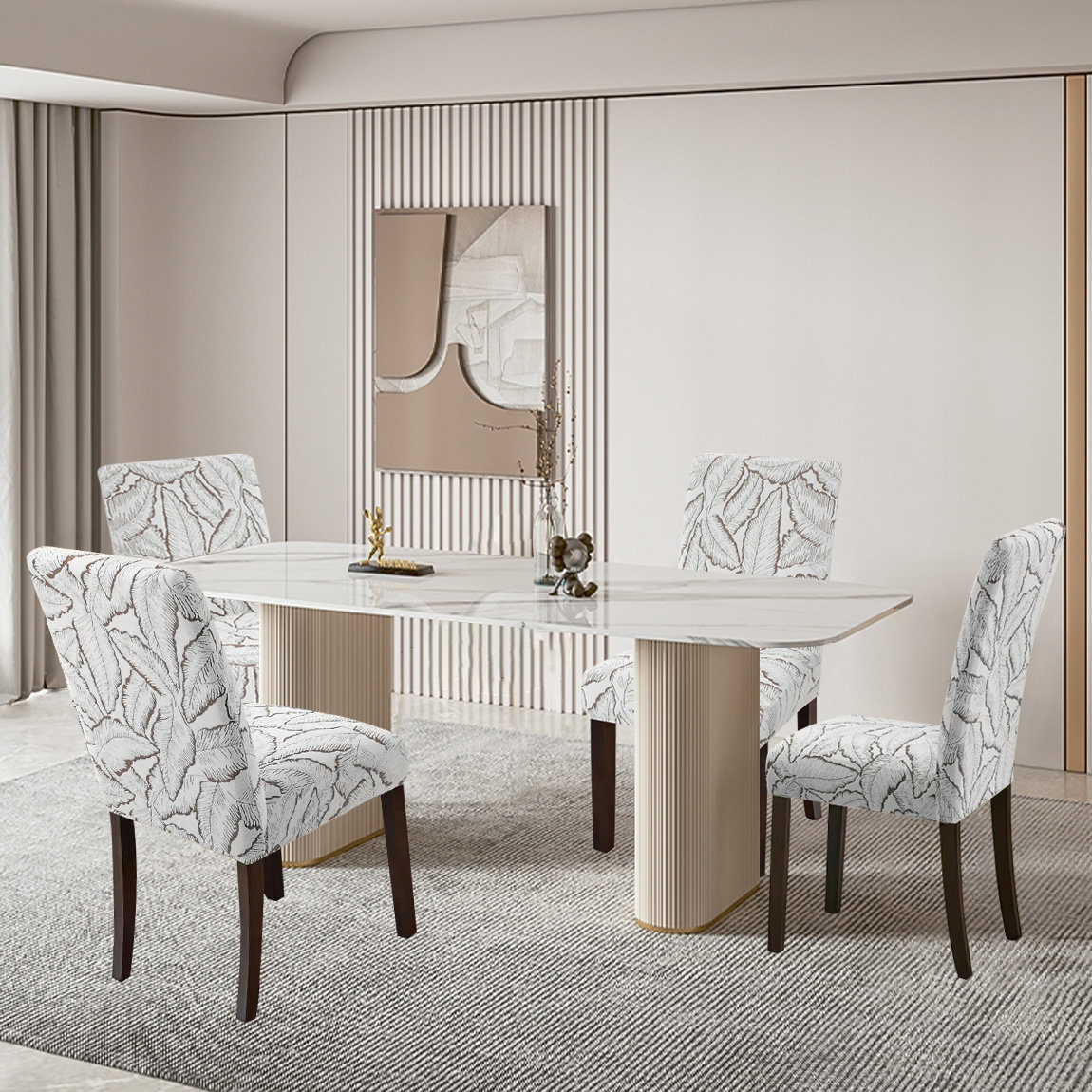 Dining Room Chair Slipcovers With Arms Dining Room Chair