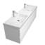 Lavabo à double cuve intégrée Themis 71 pouces 