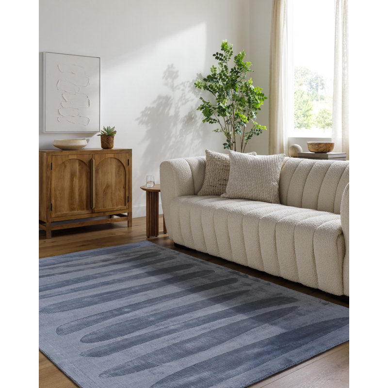 Tapis fabriqué à la main Noshad Pier, Rectangle 8 pi x 10 pi