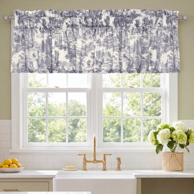 Amelie Toile Cotton Window Valance