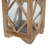 21'' H Wood Tabletop Candle Lantern