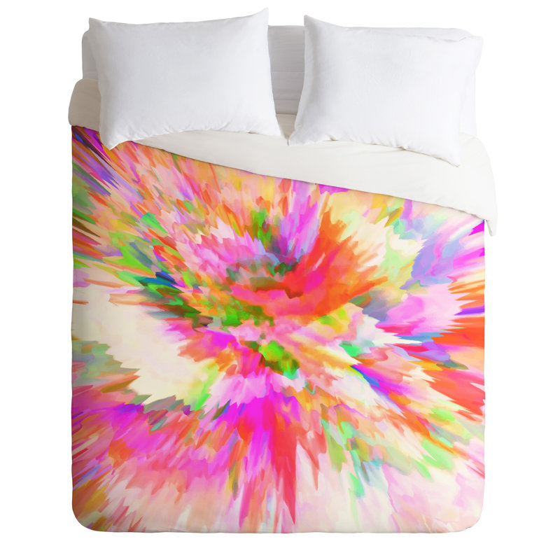 Polyester Abstract Duvet Cover, Queen Duvet Cover + 2 Standard Shams