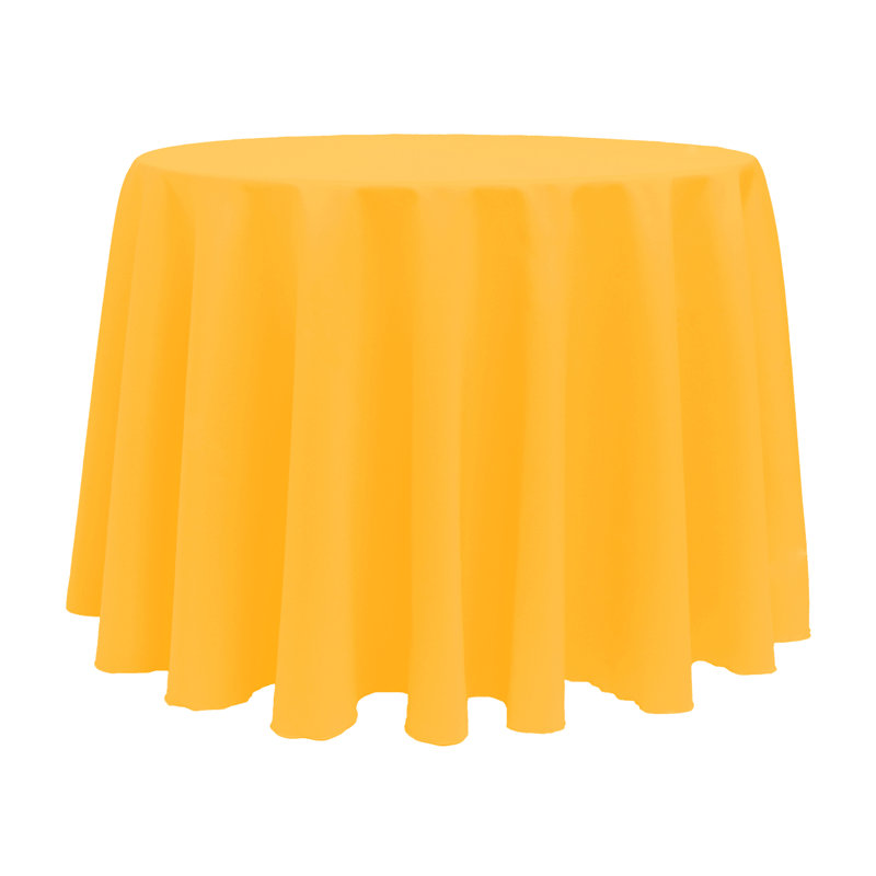 Hannaha Round Tablecloth, Neon Orange, 102" x 102"