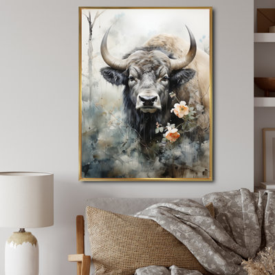 Art balkanique asiatique Buffalo Bison Sumi I