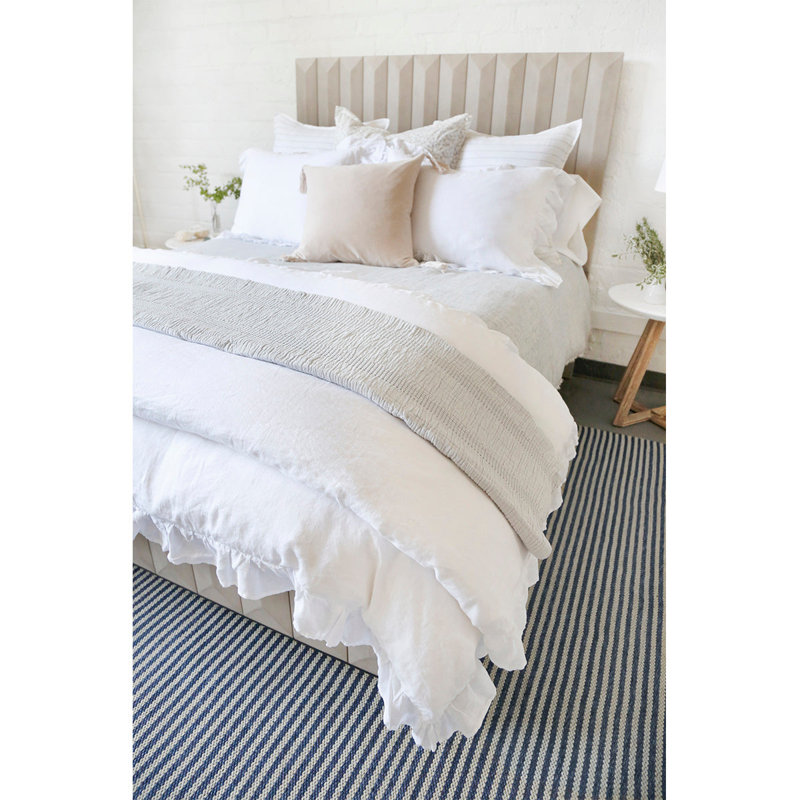 Nantucket Hand Woven Blanket, Twin, Gray