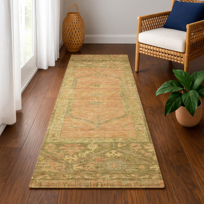 Premium Machine Washable Lubbers AMF1727 Global Rug, Runner 2'3" x 7'6"