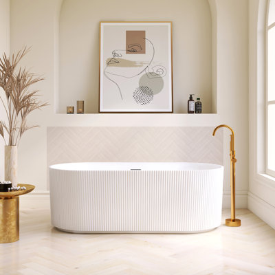 Baignoire de trempage autoportante en acrylique 59,1 po. X 31,5 po. Linyi