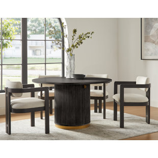 5 Pieces 52 Inch Round Dining Set
