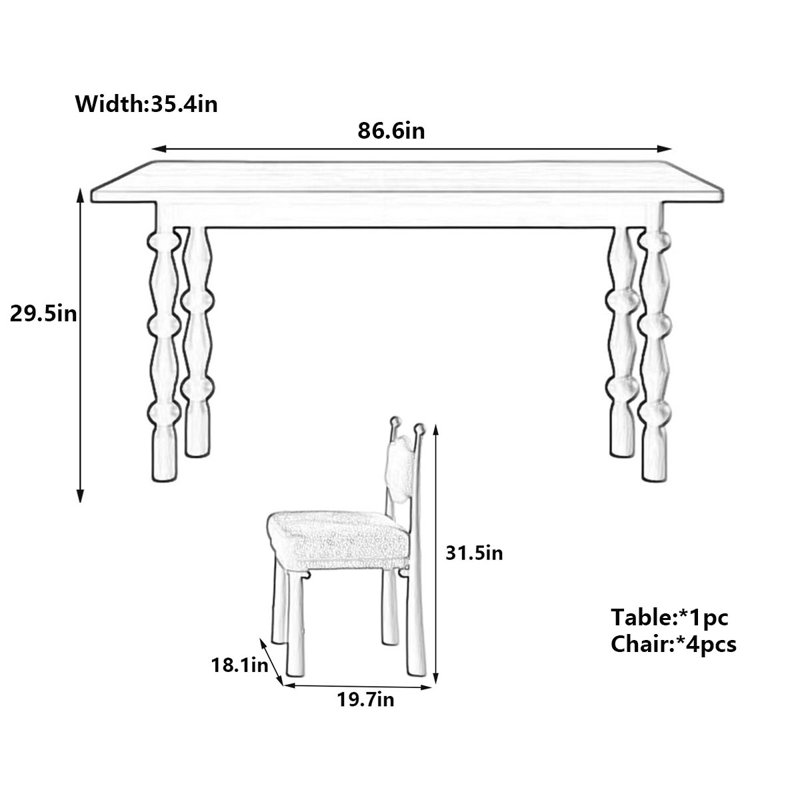 Emory, 29.5"H x 86.6"L x 35.4"W