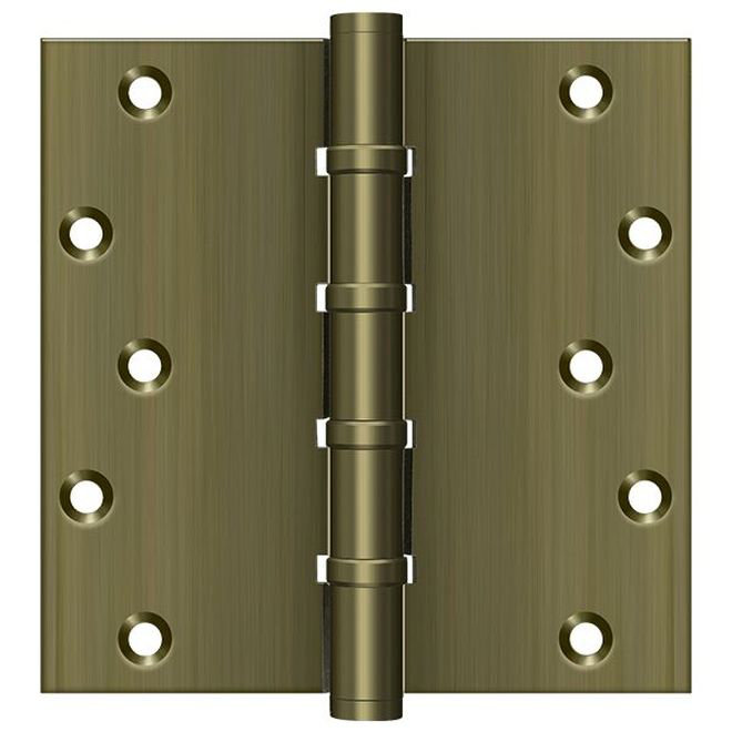 Butt Bearing Hinge, Antique Brass