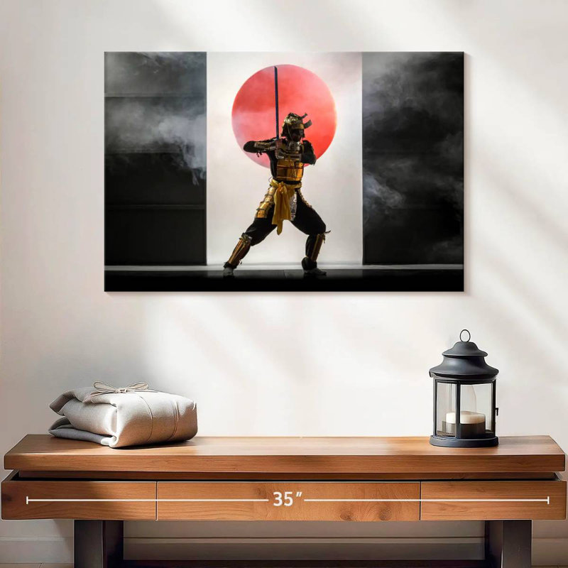 Leisha Samurai Fighting Stance, 16" H x 24" W