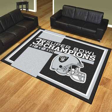 Fanmats Las Vegas Raiders 5ft. x 8 ft. Plush Area Rug