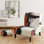 Fauteuil de chambre rembourré Geometric IV