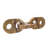 14.6X4.1X4.1" Decorative Marble Chain Sculpture,Brown
