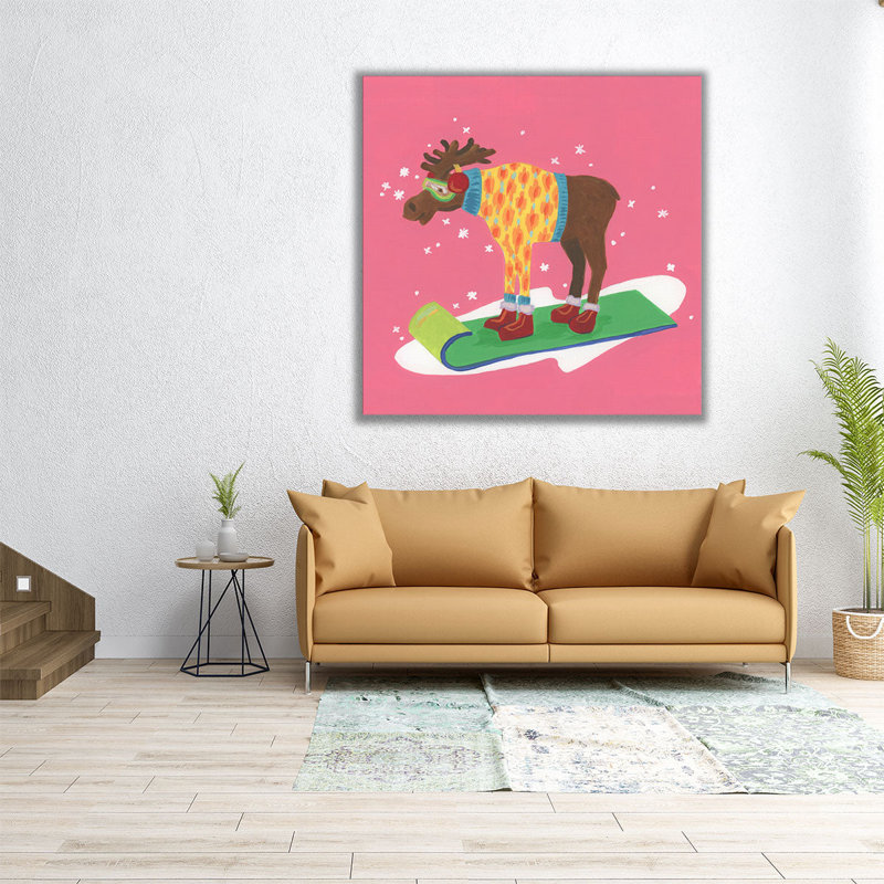«Winter Fun-imals II», reproduction d'art sur toile, H 12 po x l 12 po