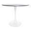 Leisuremod 5-Piece Dining Set With 35" Round Dining Table And  4 ABS Plastic Side Chair-104807877