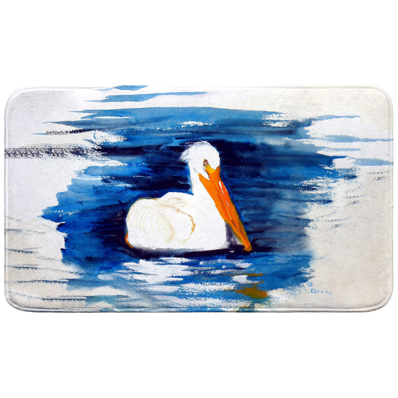 Spring Creek Pelican Bath Mat, 30" L x 18" W