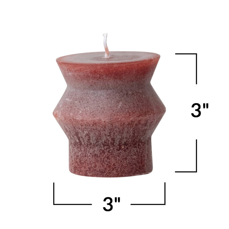 Unscented Totem Pillar Candle, Light Purple