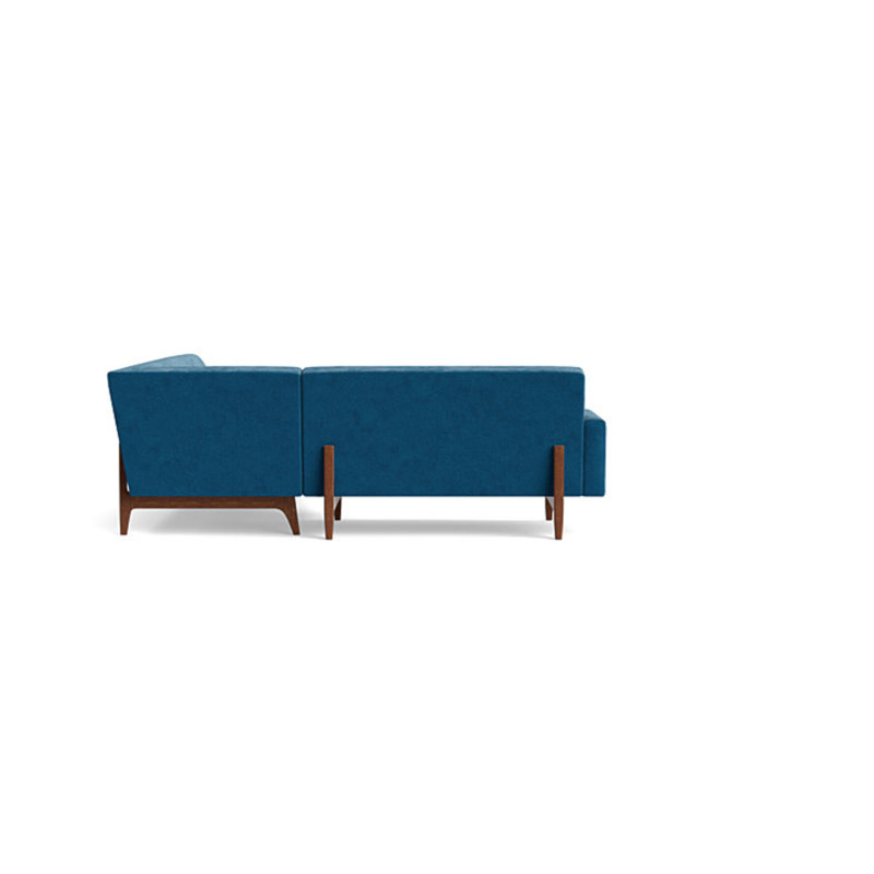 Tyler Sectional, Performance Velvet - Denim, Right Hand Facing