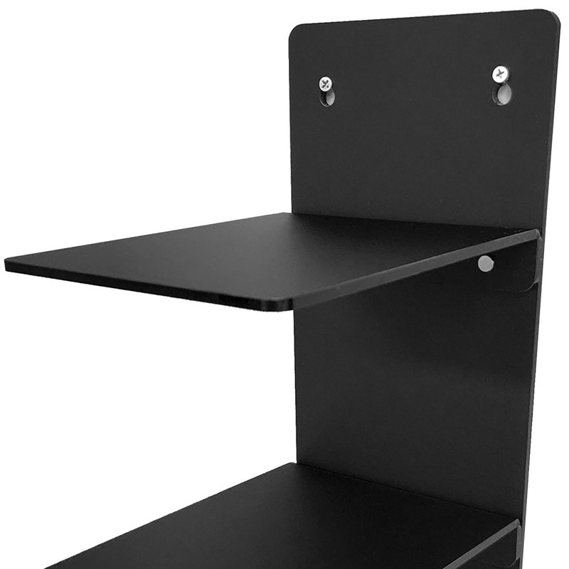 Itay 6 Piece Plastic / Acrylic Tiered Shelf, Matte Black