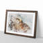Portrait Of A Red Kite Bird Watercolour - Single Picture Frame Print on MDF-56741033-56741034