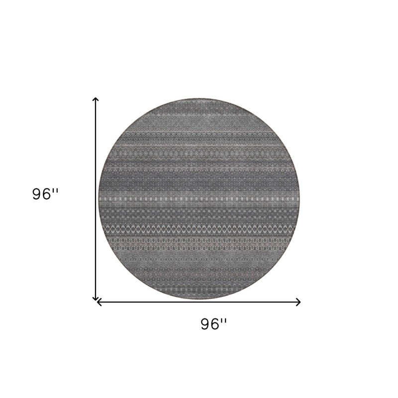 Tapis d'intérieur rond 8 po
