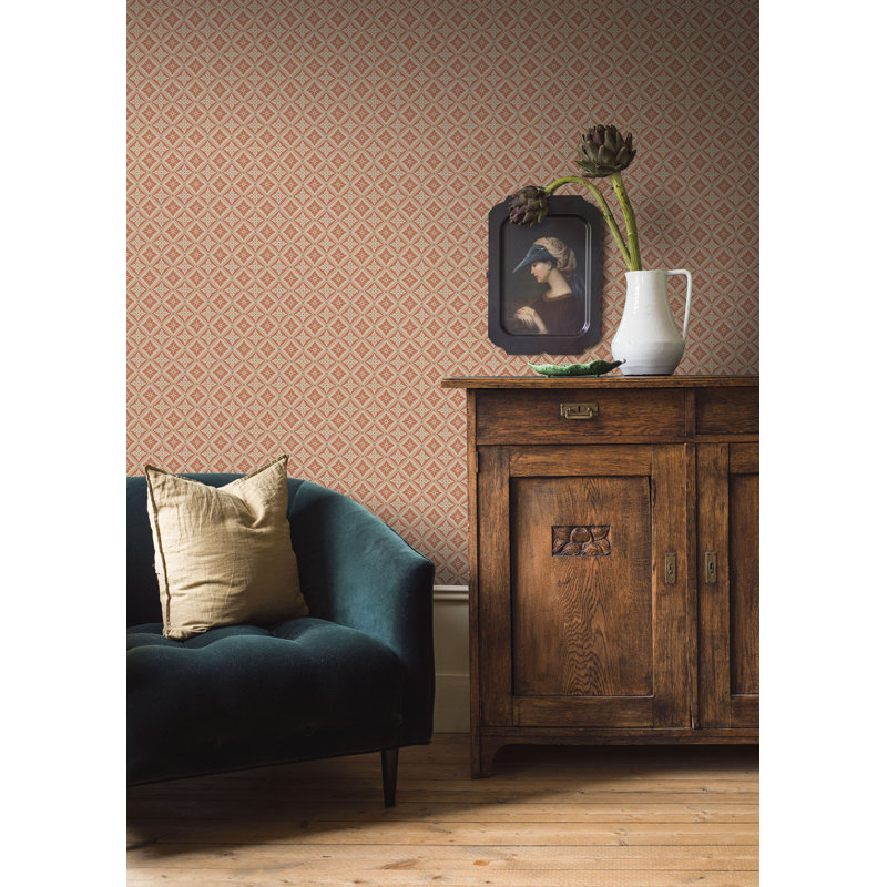 Boråstapeter Loka Wallpaper, Terracotta